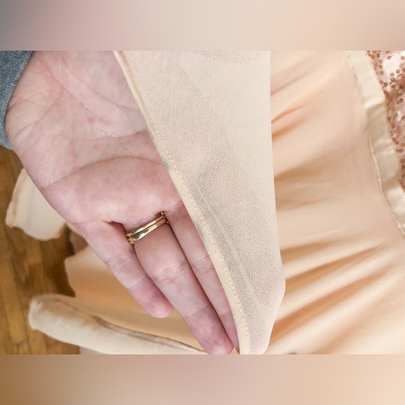 NWT Lulus Memorable Mystique Champagne Sleeveless Sequin Maxi Dress - Picture 16 of 16